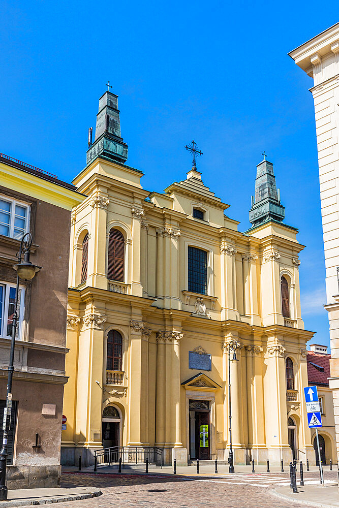 Church of St. Francis in the New town in Warsaw, Poland, Europe