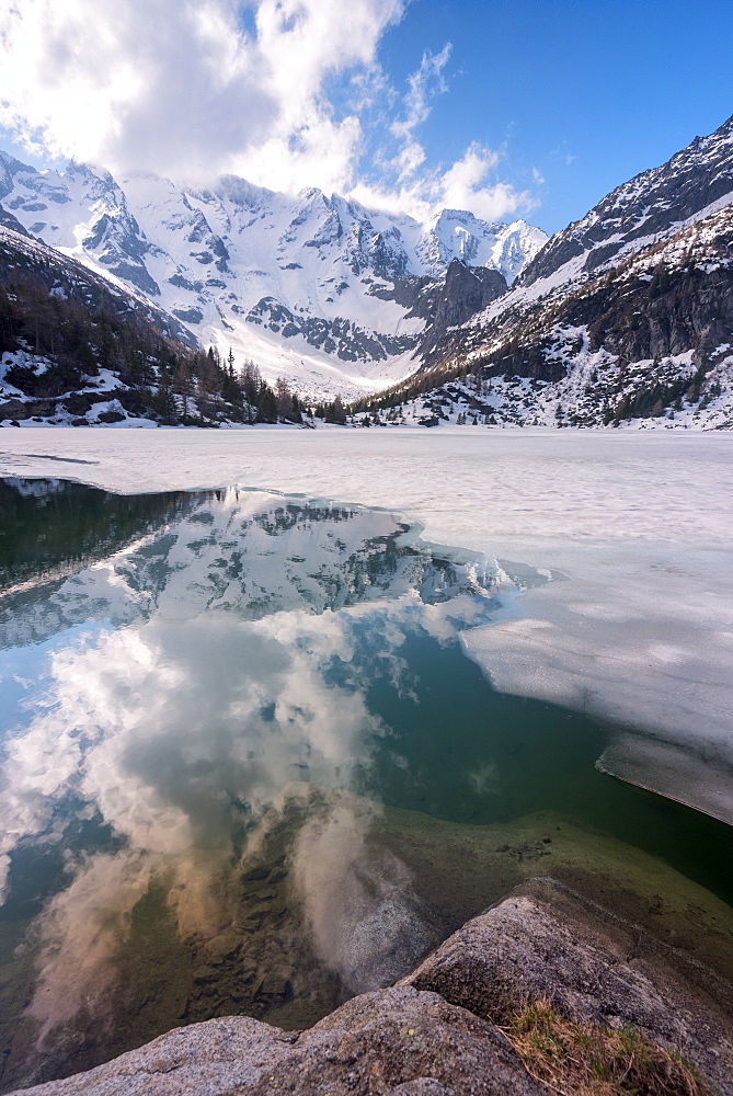 Aviolo Lake in Adamello Park, Vezza d'Oglio, Brescia province, Lombardy, Italy, Europe