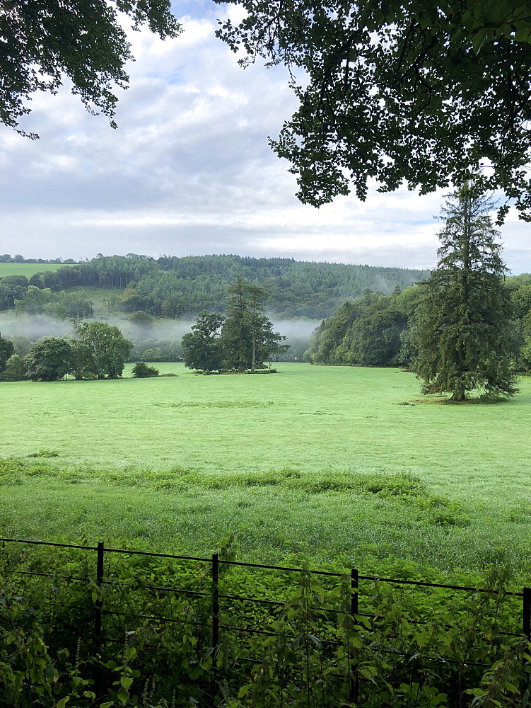 Farmland at Oakhampton, Devon, England, United Kingdom, Europe