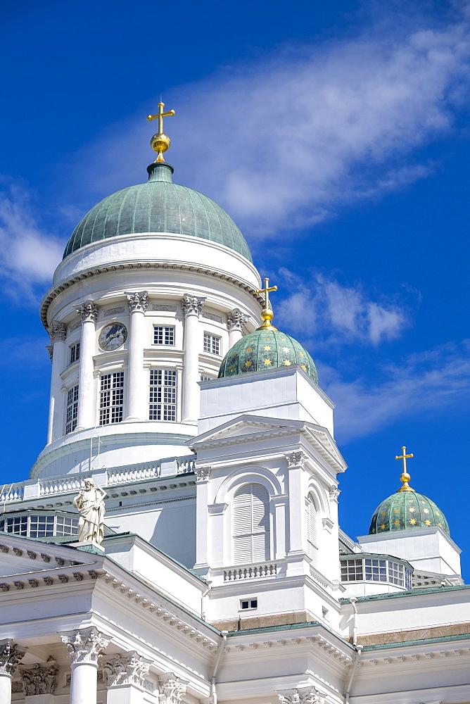 Detail of Helsinki Cathedral, Helsinki, Finland, Scandinavia, Europe