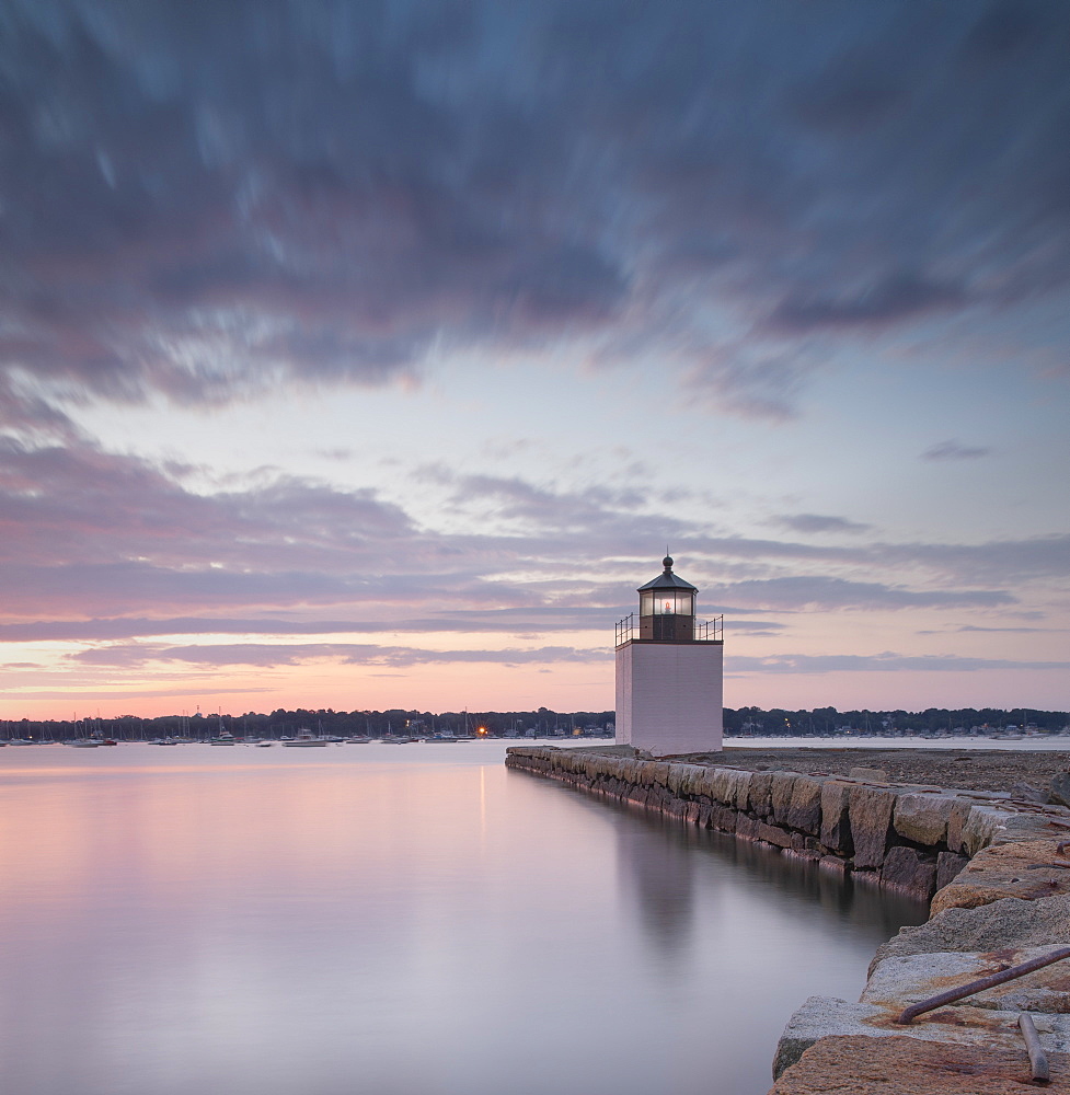 Derby Wharf Lighthouse, Salem, Massachusetts, New England, United States of America, North America