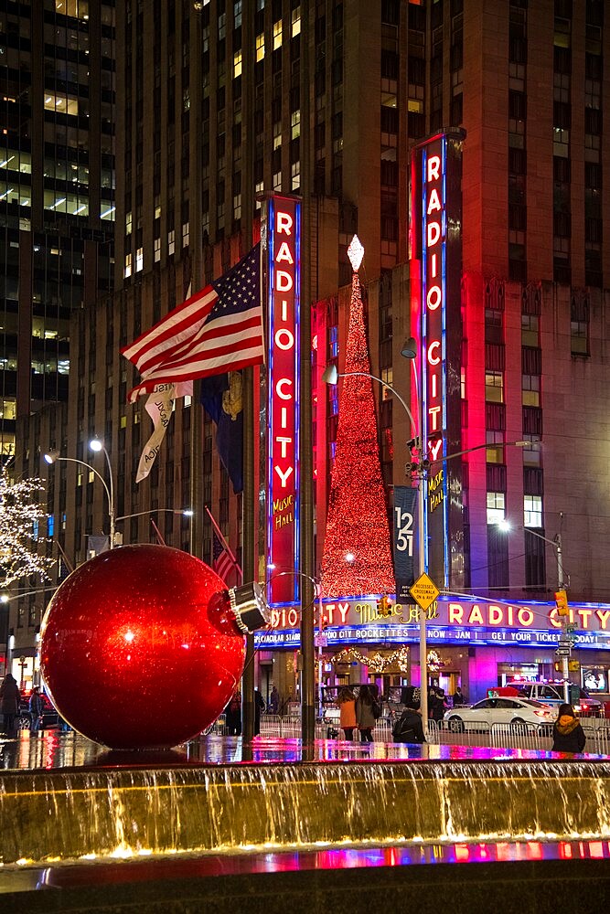 Christmas in New York City, New York, United States of America, North America