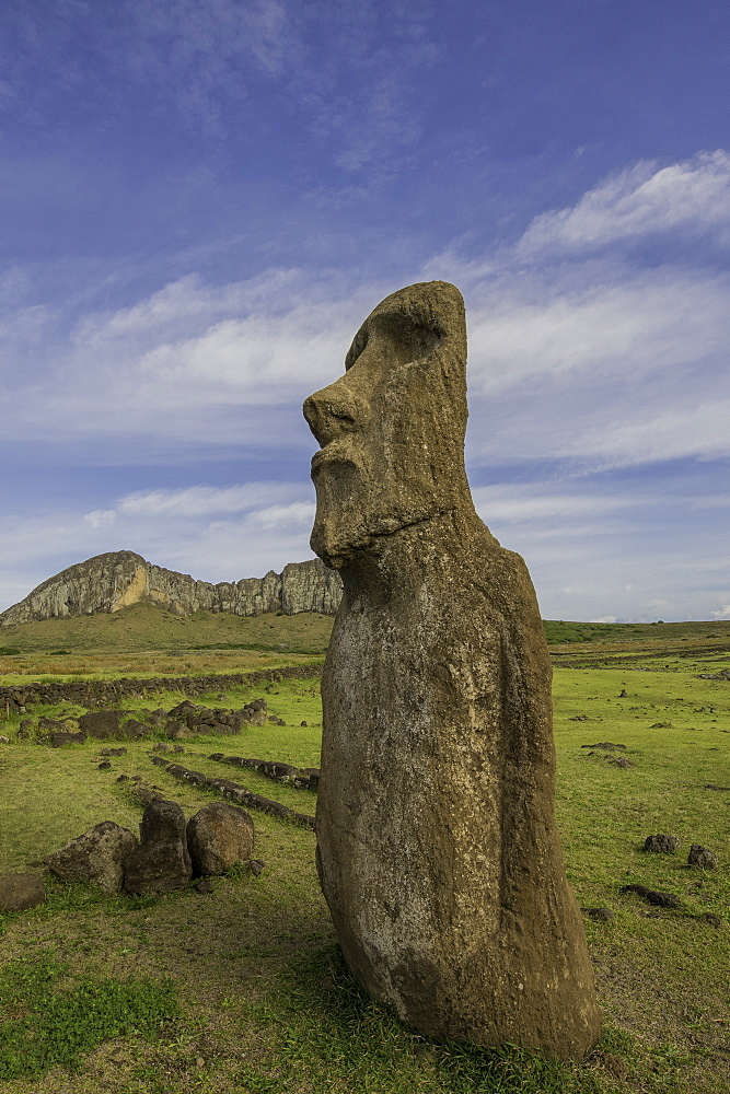 Easter Island heads, Easter Island (Rapa Nui), UNESCO World Heritage Site, Chile, South America