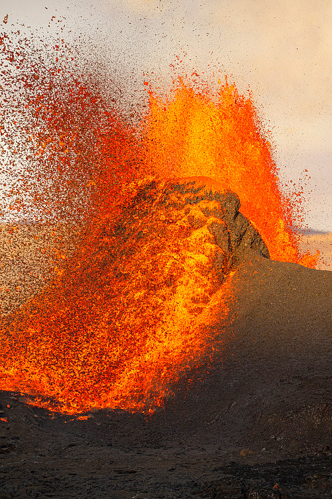 The Geldingadalir Volcanic Eruption, Fagradalsfjall, Iceland, Polar Regions