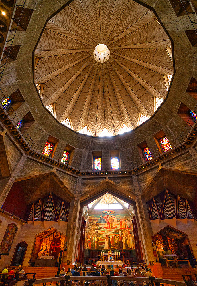 Inside the Church of the Annunciation, Nazareth, Israel, Middle East