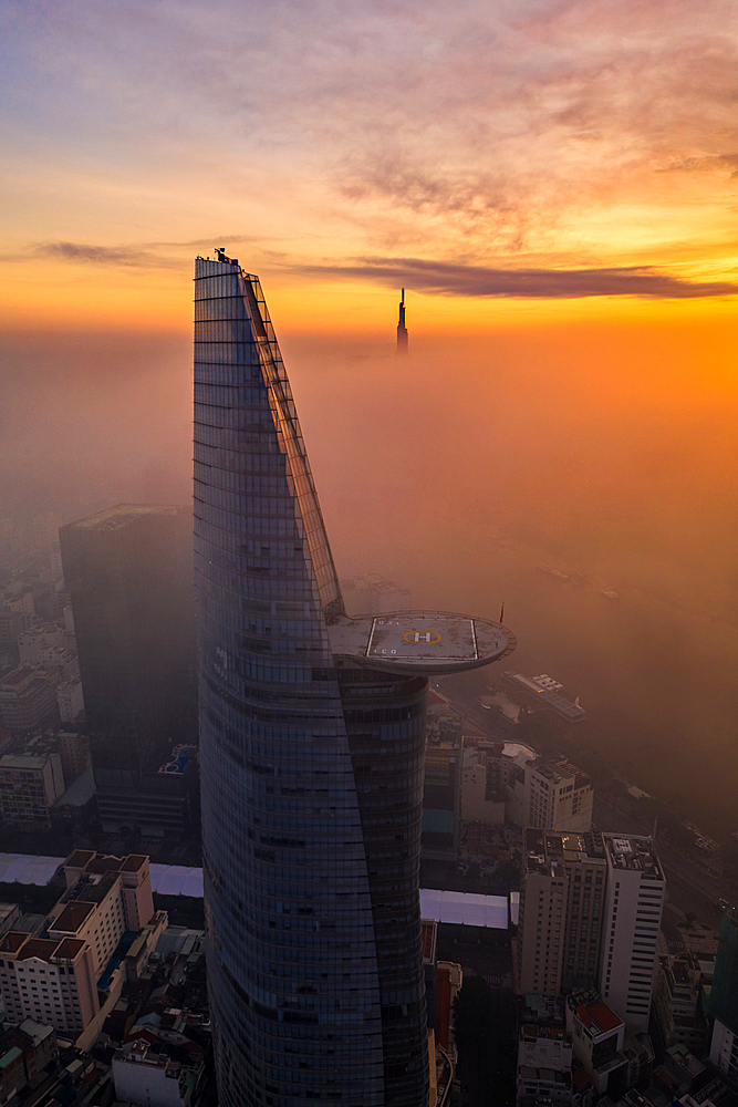 Bitexco and Landmark 81, Ho Chi Minh City, Vietnam, Indochina, Southeast Asia, Asia