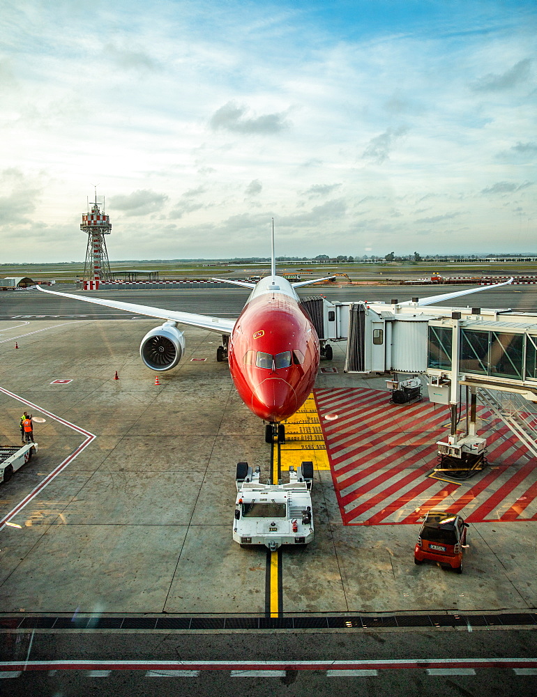 Plane ready to board, Germany, Europe