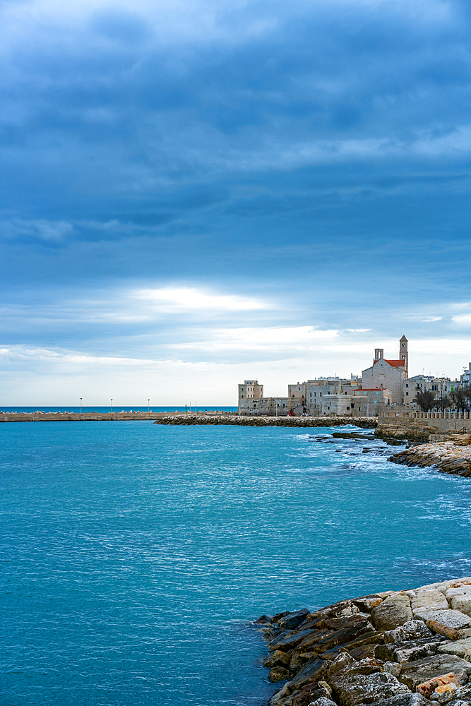 Historic center view with Saint Mary of the Assumption Cathedral, Giovinazzo, Apulia, Italy, Europe