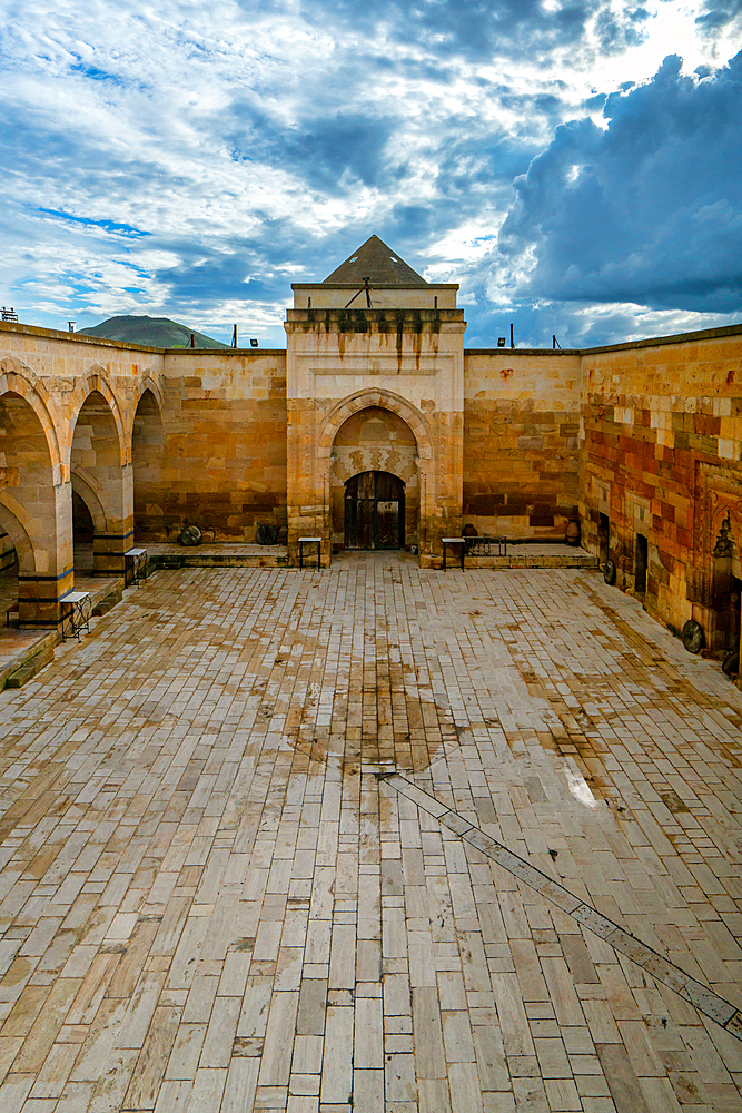 Saruhan Caravanserai medieval lodge in Cappadocia, Turkey