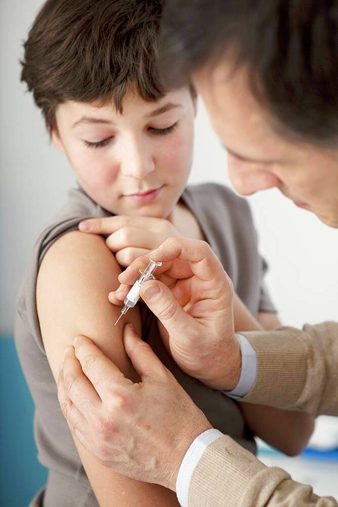 Vaccinating a child