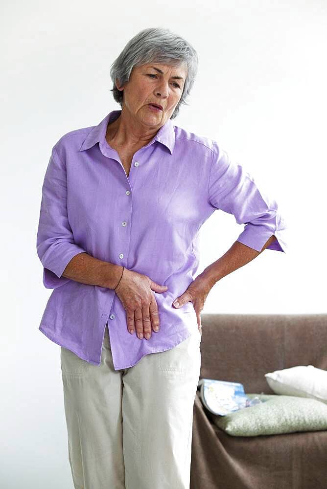 Hip pain in an elderly person