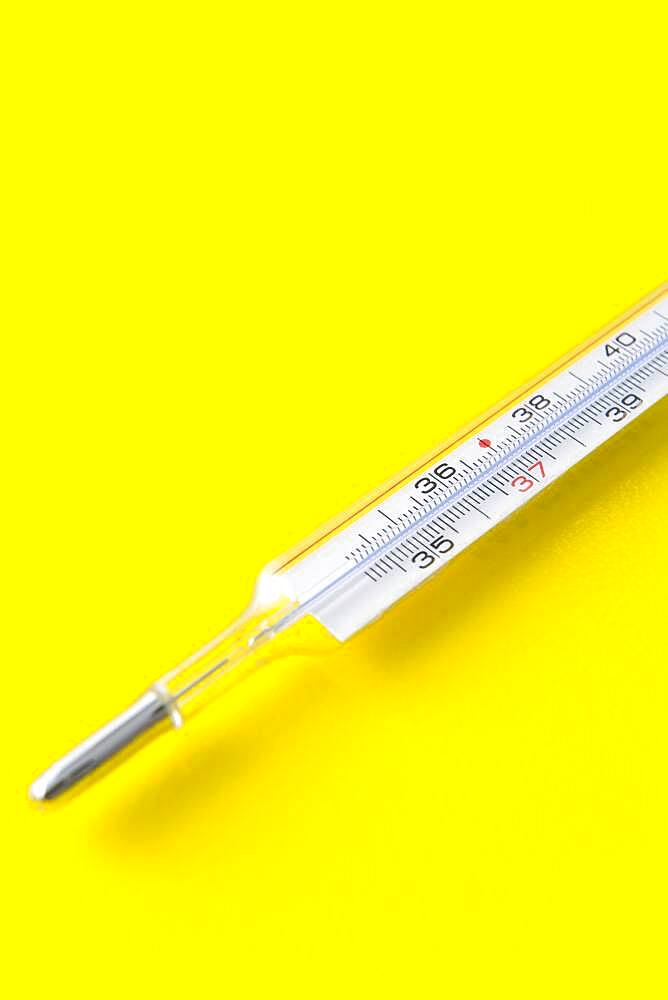 Gallium medical thermometer. The sale of mercury thermometers has been forbidden since 1999.