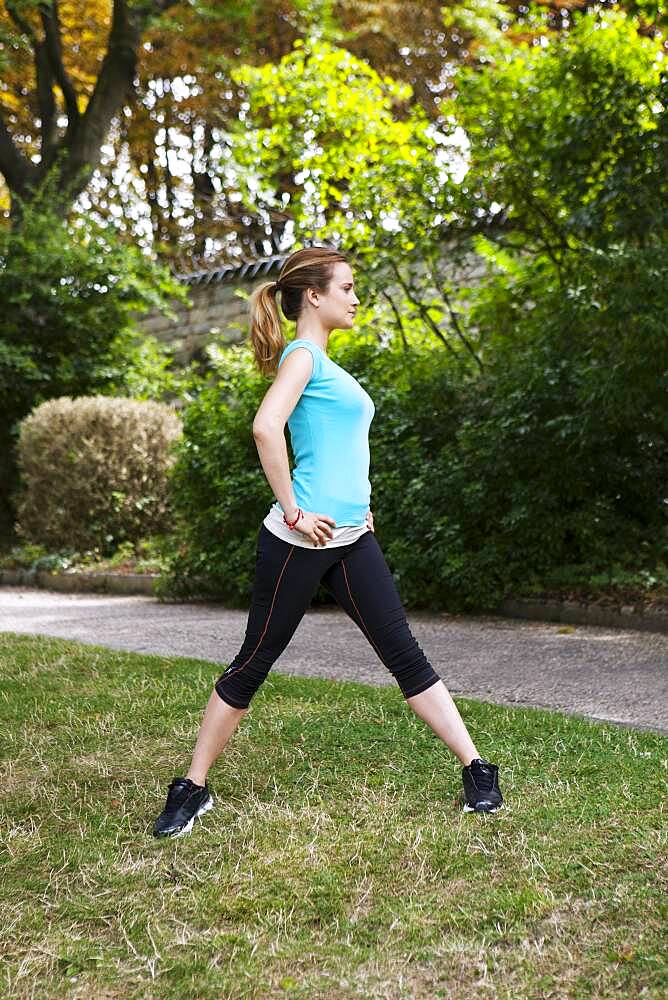 Woman practising a sport