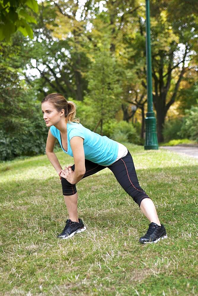 Woman practising a sport