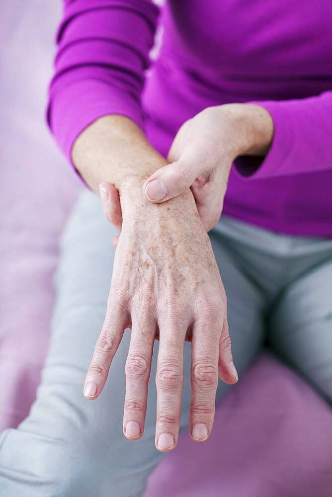 Painful wrist in an elderly person