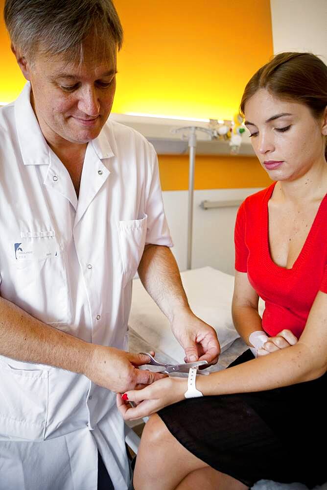 Medical ID bracelet.