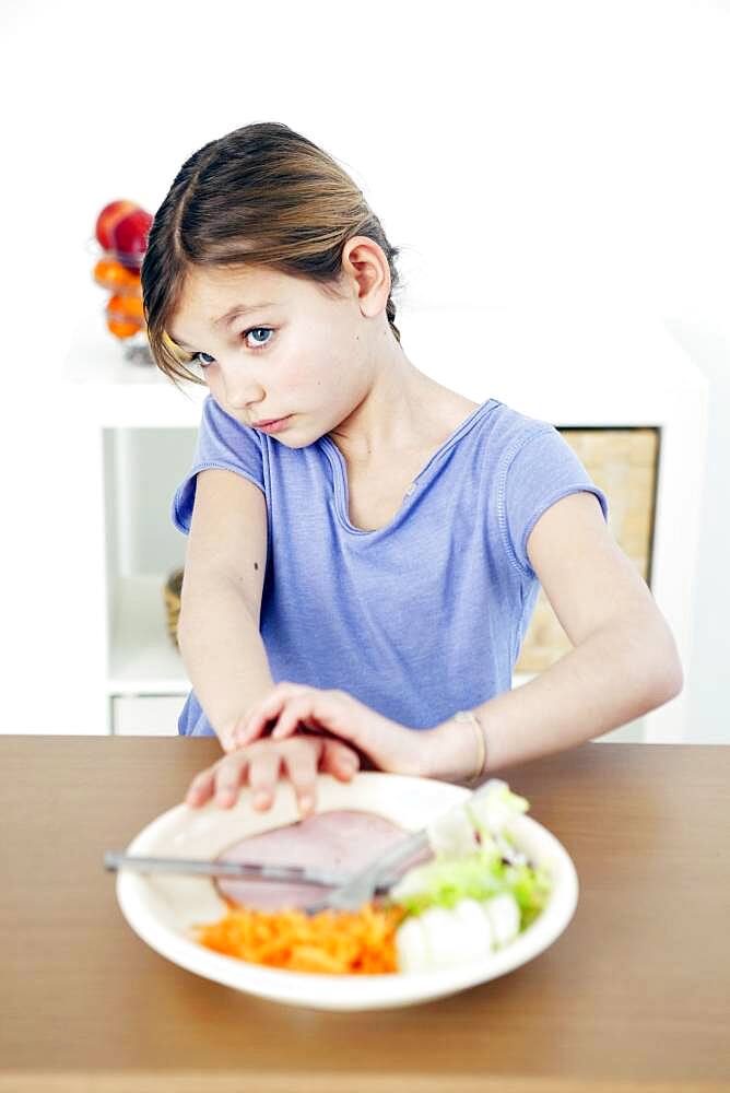 Child eating a meal