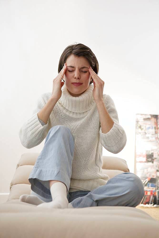 Woman with headache