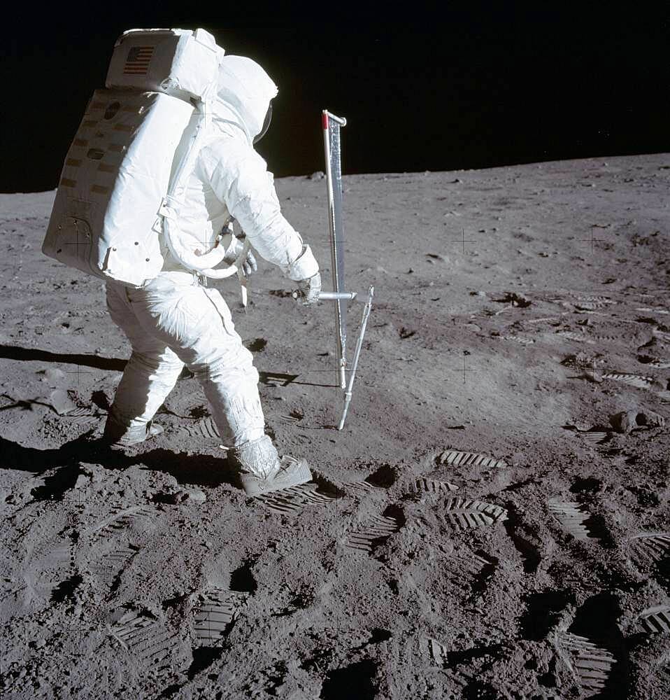 Buzz Aldrin on Moon, Apollo 11