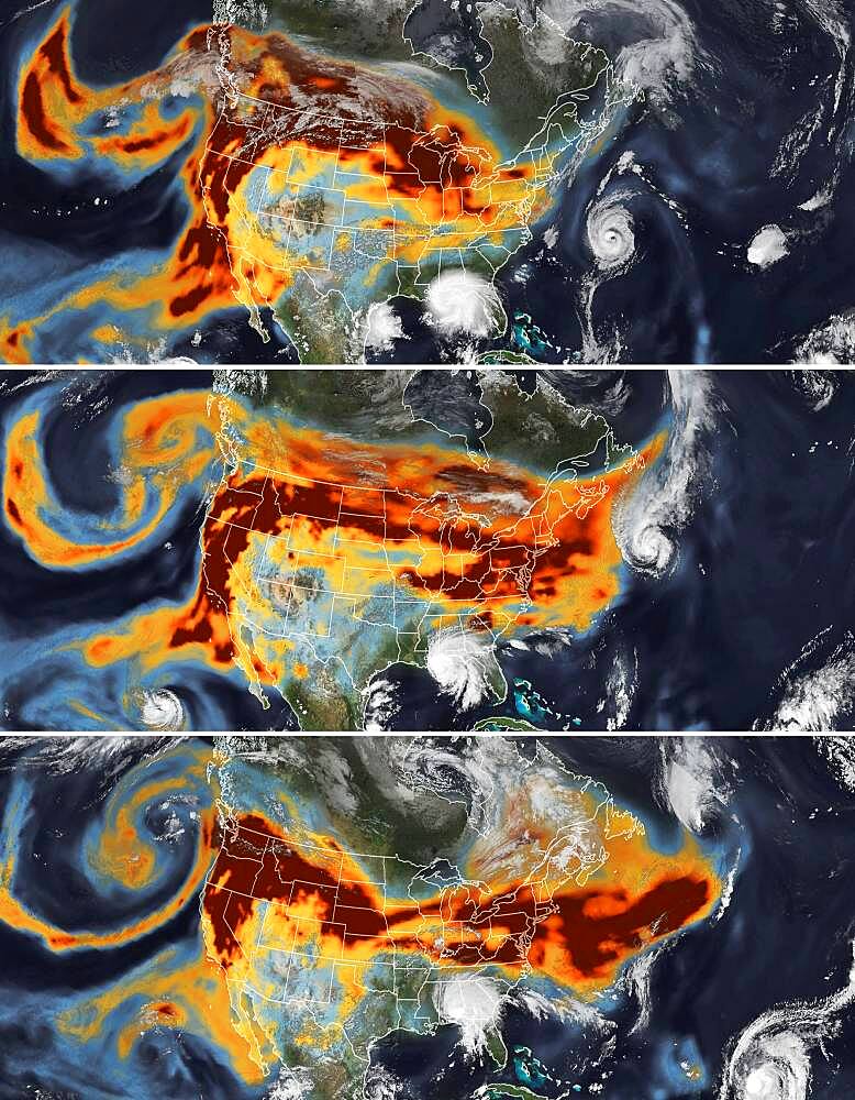 Wildfires' Smoke Meets Tropical Cyclones