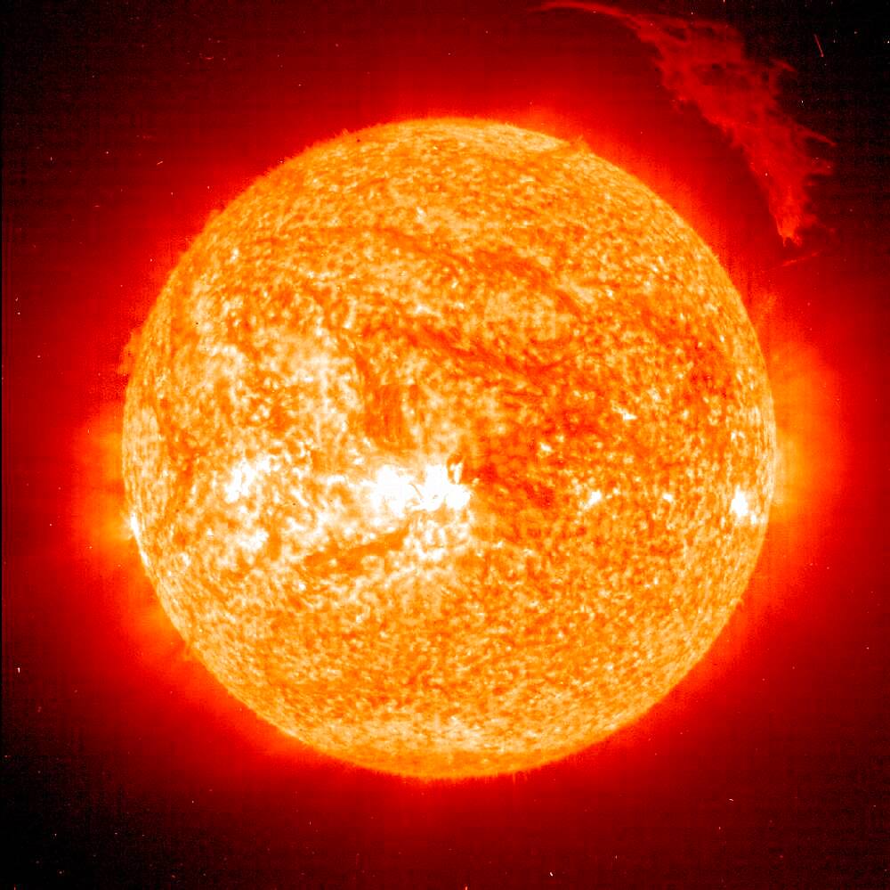 Solar Prominence, SOHO Image