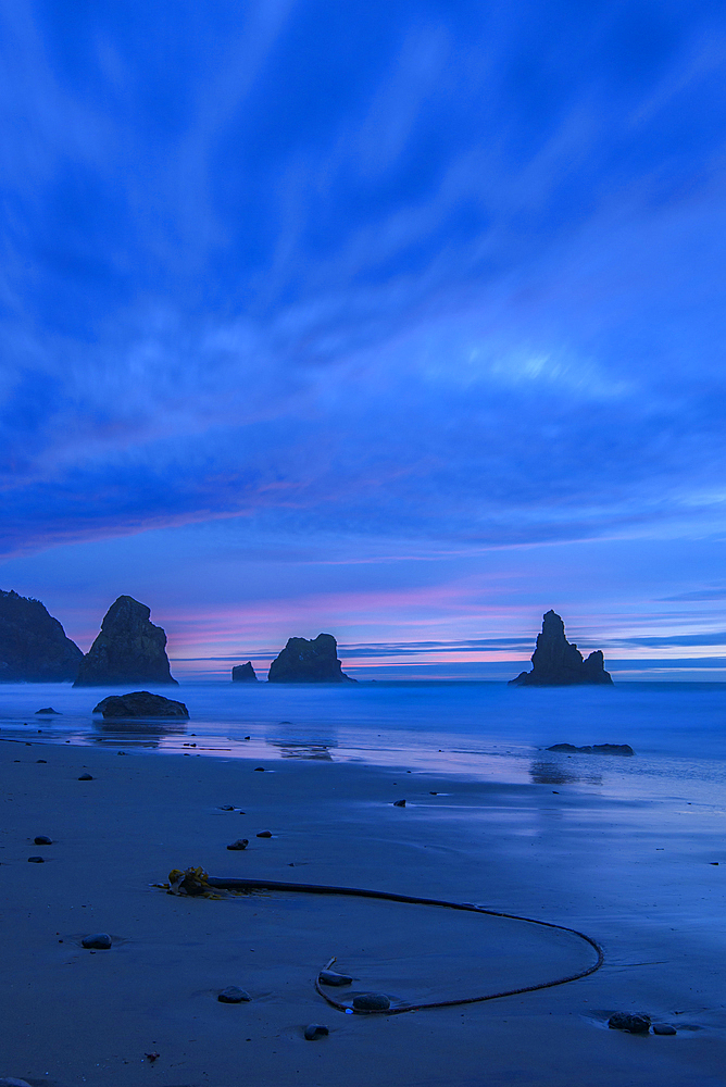 Dawn at China Beach, Samuel H. Boardman State Scenic Corridor, Southern Oregon Coast.