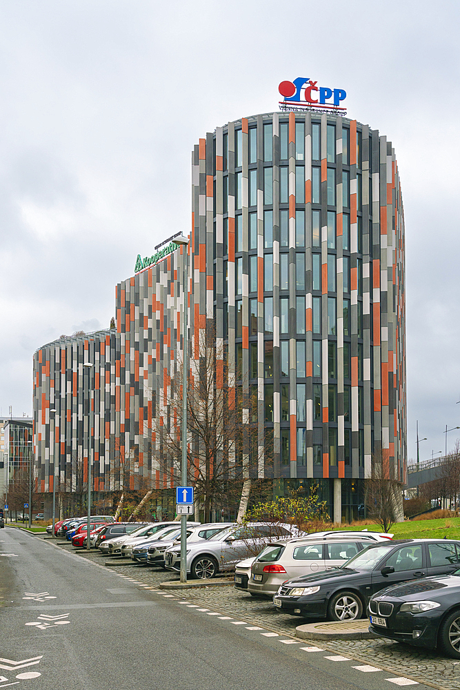 Modern administrative building Main Point Karlin, Karlin, Prague, Czech Republic (Czechia), Europe