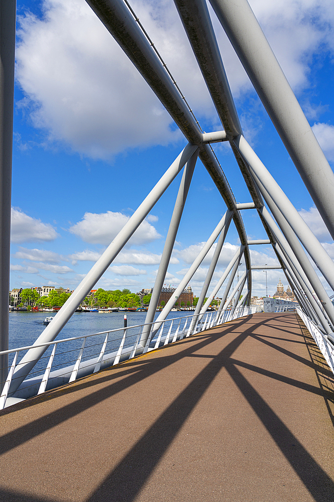 Mr. J.J. van der Veldebrug bridge, Amsterdam, The Netherlands, Europe