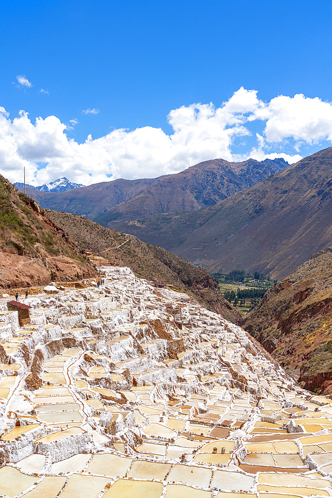 Salt pans of Maras, Salinas de Maras, Cuzco Region, Peru, South America