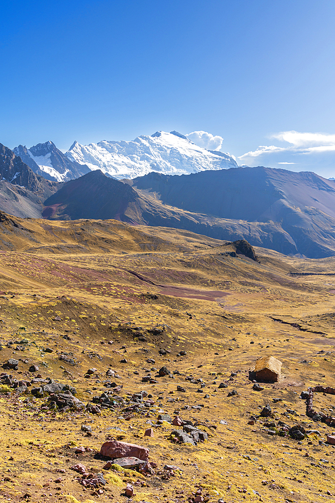 Nevado Ausangate mountain in the Andes, Pitumarca District, Cusco (Cuzco) Region, Peru, South America