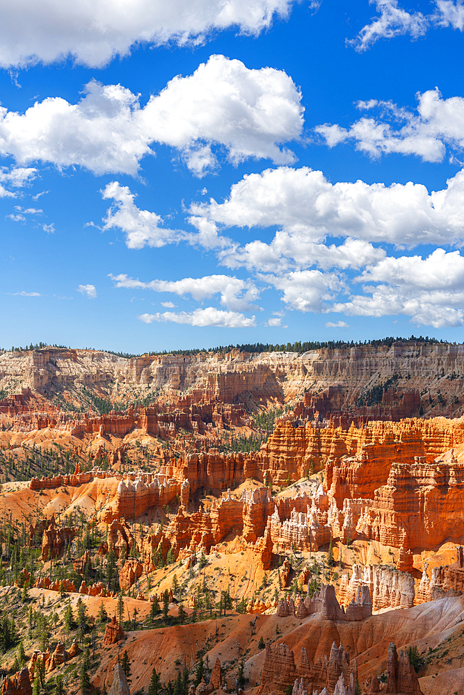 Scenic view of hoodoos and rock formations, Sunrise Point, Bryce Canyon National Park, Utah, USA