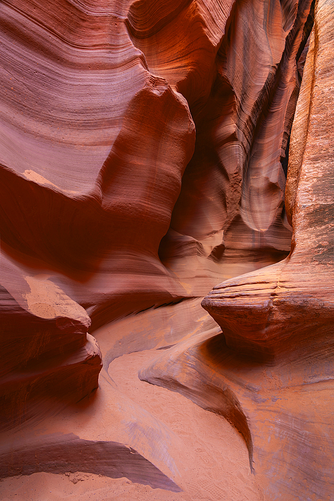 Slot canyon walls, Antelope Canyon X, Page, Arizona, USA