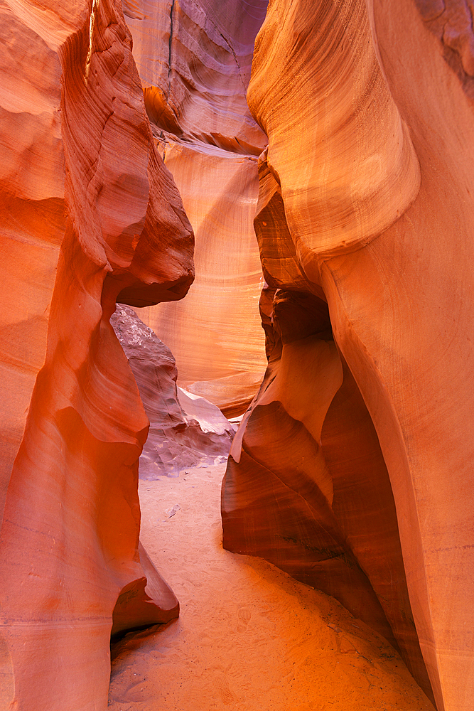 Slot canyon walls, Antelope Canyon X, Page, Arizona, United States of America, North America