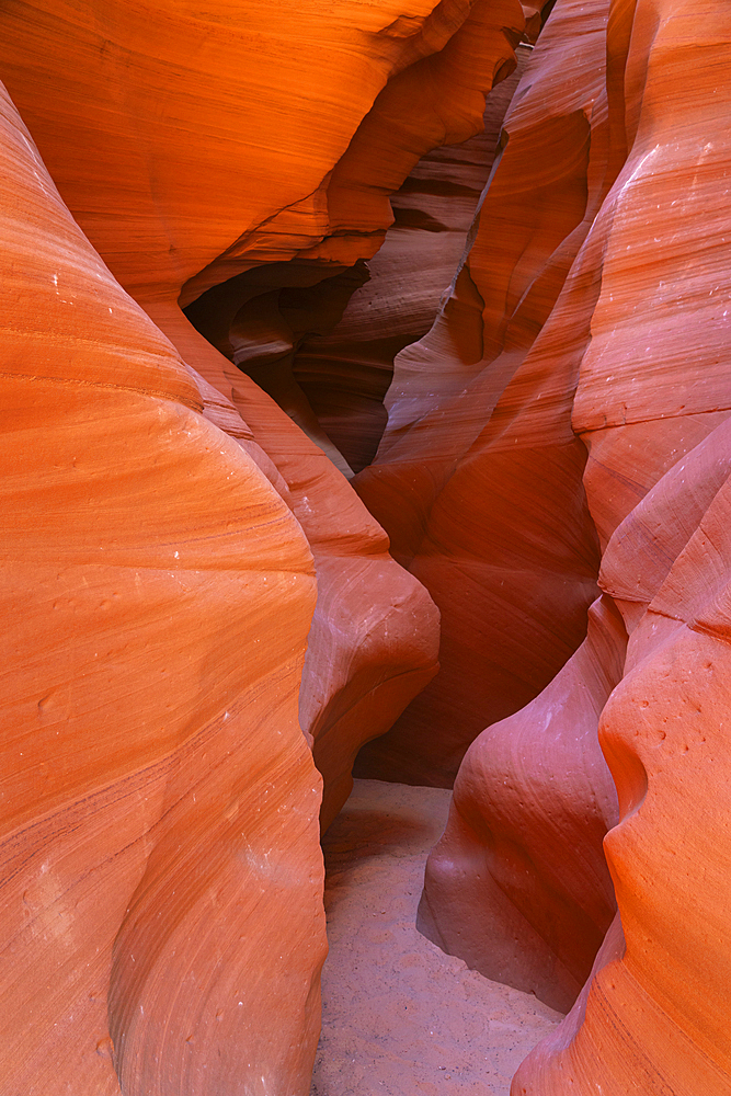 Slot canyon walls, Antelope Canyon X, Page, Arizona, United States of America, North America