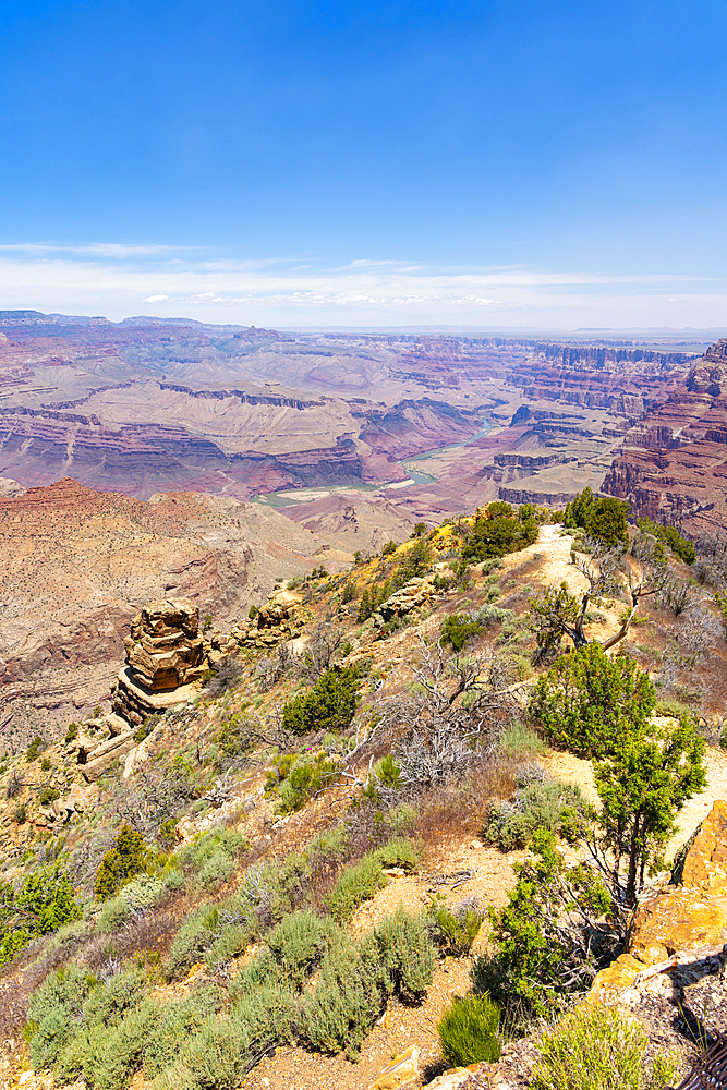 Grand Canyon, Desert View Viewpoint, Grand Canyon National Park, UNESCO World Heritage Site, Arizona, United States of America, North America