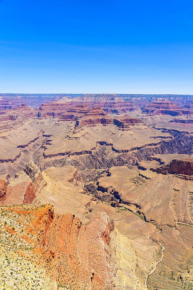 Grand Canyon, from Hermit Road, Grand Canyon National Park, UNESCO World Heritage Site, Arizona, United States of America, North America