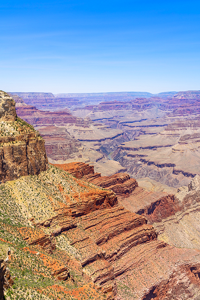 Grand Canyon, from Hermit Road, Grand Canyon National Park, UNESCO World Heritage Site, Arizona, United States of America, North America