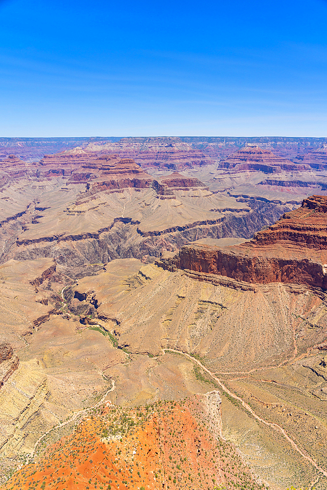 Grand Canyon, from Hermit Road, Grand Canyon National Park, UNESCO World Heritage Site, Arizona, United States of America, North America