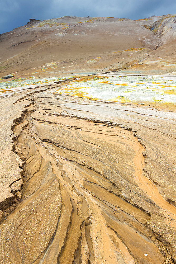 Geothermal area, Namafjall Hverir, Iceland, Polar Regions