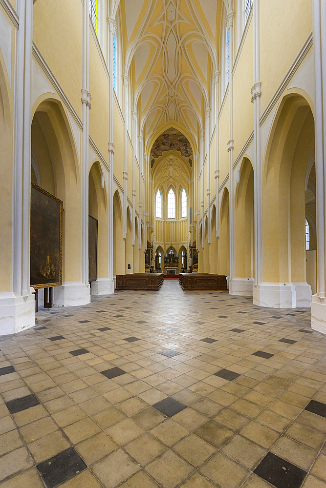 Interior of Cathedral of Assumption of Our Lady and St. John the Baptist, UNESCO World Heritage Site, Kutna Hora, Czech Republic (Czechia), Europe