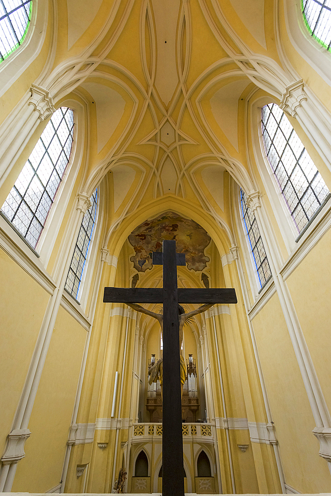 Interior of Cathedral of Assumption of Our Lady and St. John the Baptist, UNESCO World Heritage Site, Kutna Hora, Czech Republic (Czechia), Europe