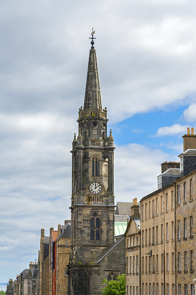 Tron Kirk parish church tower, UNESCO World Heritage Site, Royal Mile, Old Town, Edinburgh, Lothian, Scotland, United Kingdom, Europe