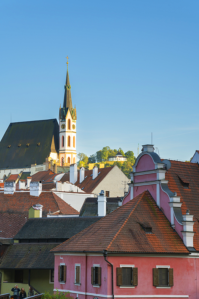 St. Vitus Church, UNESCO World Heritage Site, Cesky Krumlov, South Bohemian Region, Czech Republic (Czechia), Europe