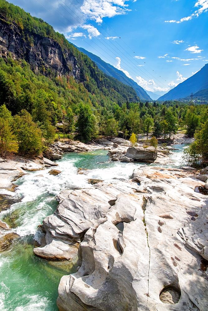 The torrent of Marmitte dei Giganti, Valle Antigorio, Dommodossola, Piedmont, Italy