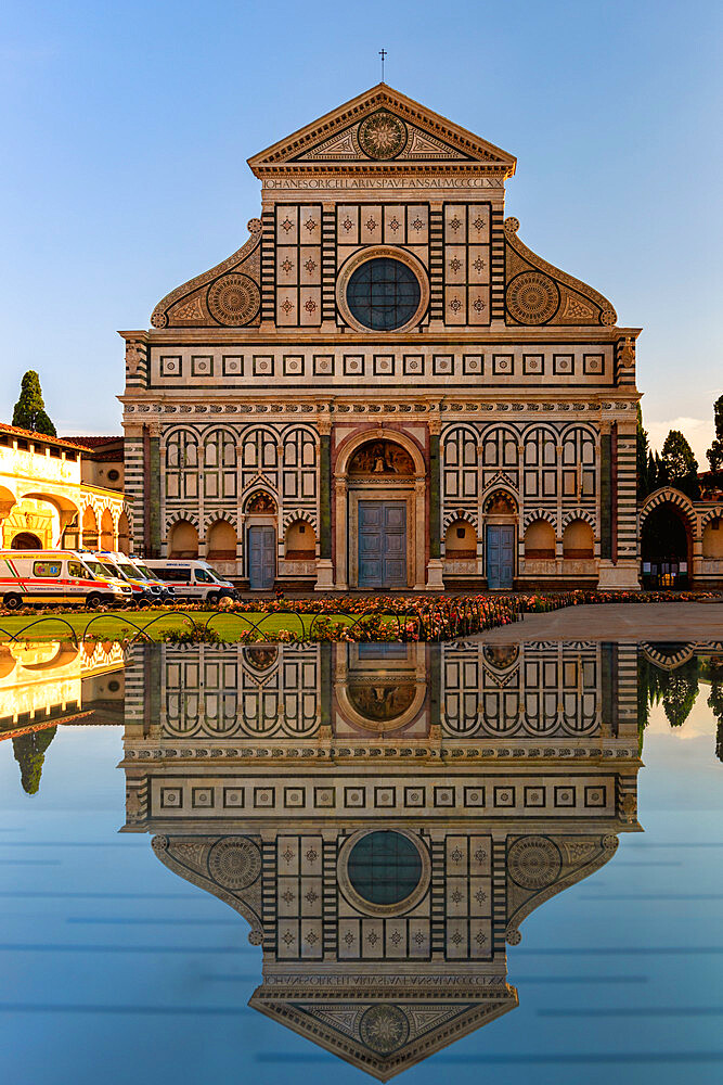 Basilica of Santa Maria Novella, Piazza Santa Maria Novella, Florence, Tuscany, Italy, Europe