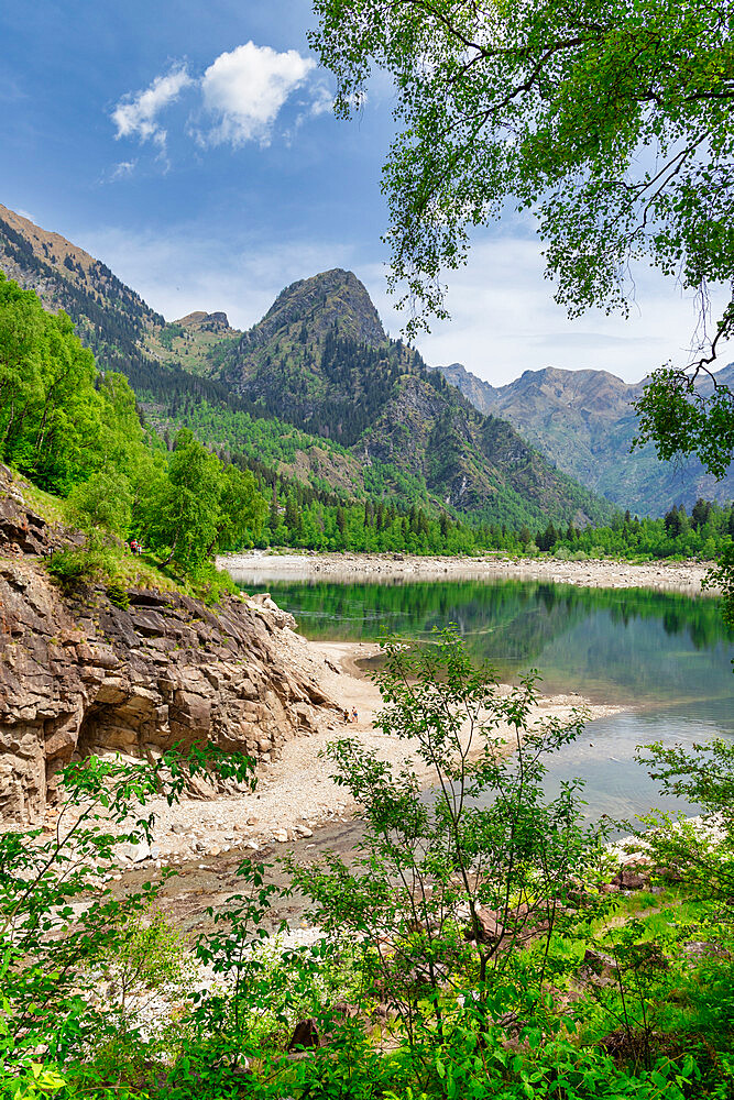 Antrona Lake, Antrona Valley, Verbano Cusio Ossola district, Piedmont, Italy, Europe