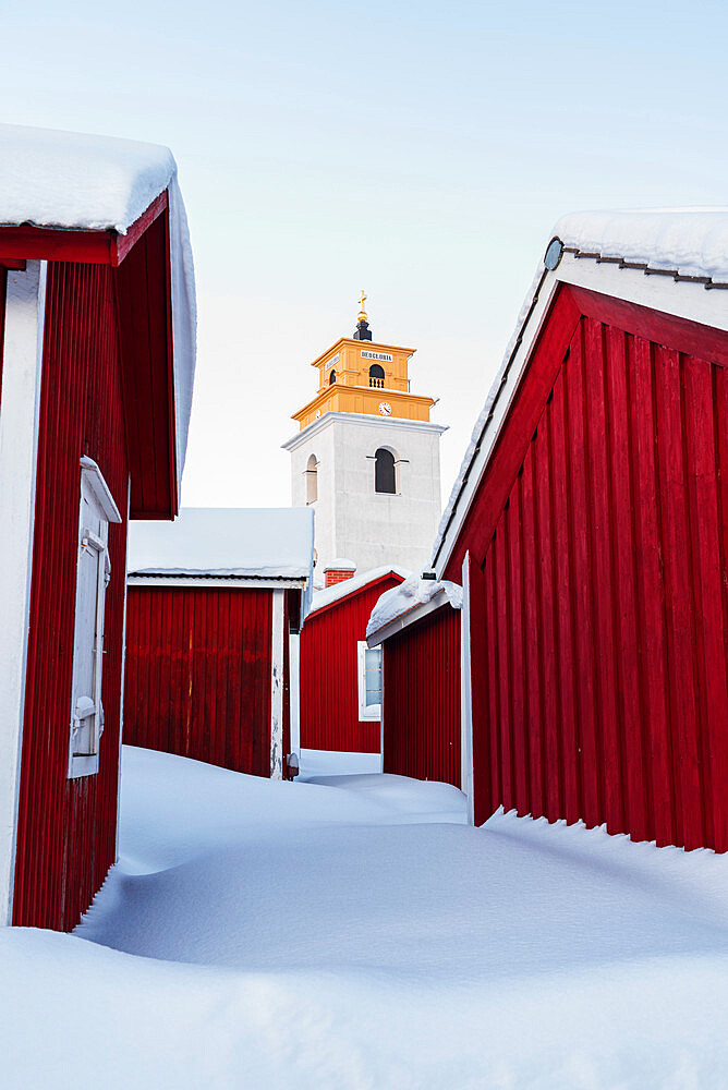 Old town of Gammelstad, UNESCO World Heritage Site, Lulea, Norrbotten, Norrland, Swedish Lapland, Sweden, Scandinavia, Europe