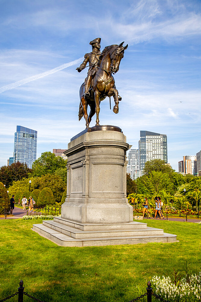 George Washington Statue in Boston's Public Garden