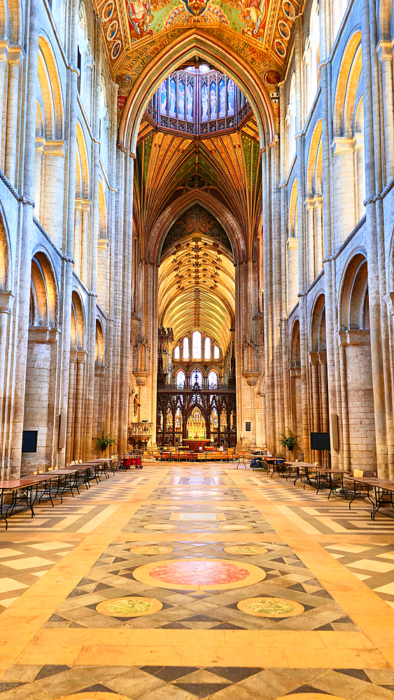 Ely Cathedral interior, Ely, Cambridgeshire, England, UK