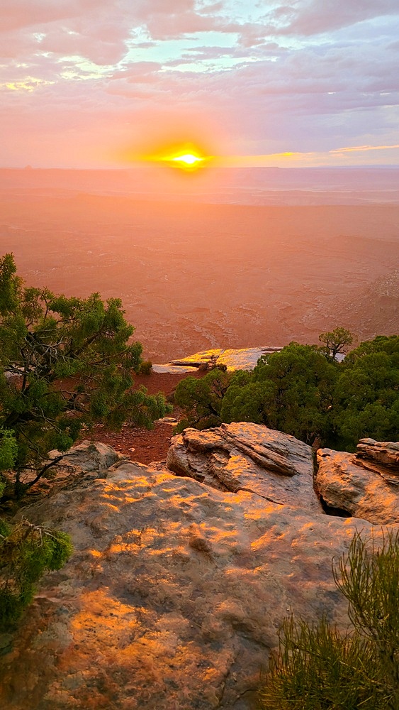Sunset from Grand View Point, Canyonlands, Utah, USA